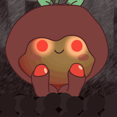 Cartoon Tomato Saying Join Us GIF