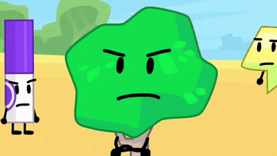 Cartoon Tree With Purple Marker And Lightning Bolt GIF