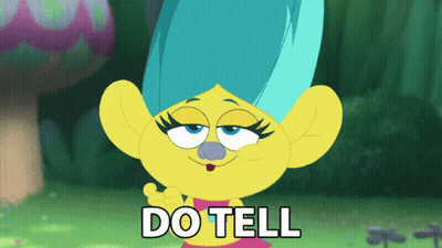 Cartoon Troll Saying Do Tell Thumbs Up GIF