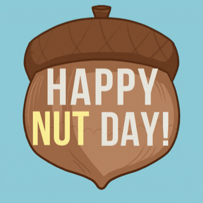 Cartoon Turkey And Peanut With Hampton Farms Logo GIF