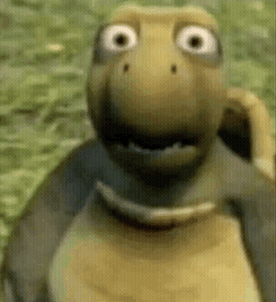 Cartoon Turtle With Big Eyes GIF