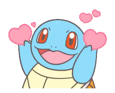 Cartoon Turtle With Pink Heart Eyes Sticker