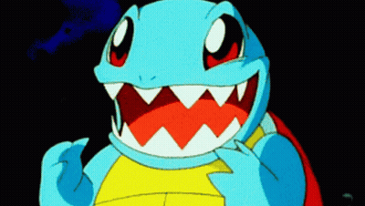 Cartoon Turtle With Sharp Teeth And Red Eye GIF