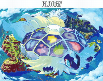 Cartoon Turtle With Word Gloogy GIF