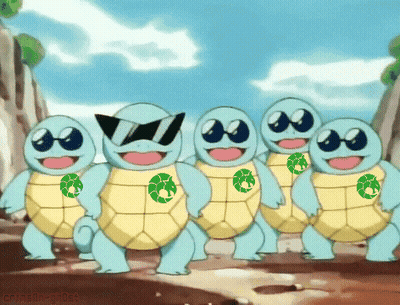 Cartoon Turtles One Wearing Sunglasses GIF