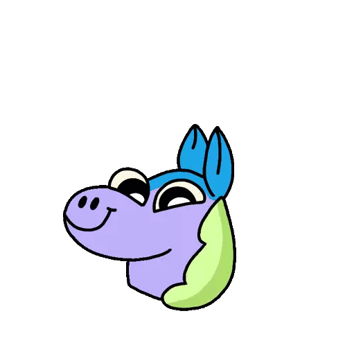 Cartoon Unicorn With Stars Around Head Sticker