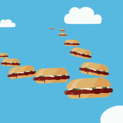 Cartoon Waterfall With Boat GIF