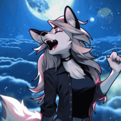 Cartoon Werewolf With Choker GIF