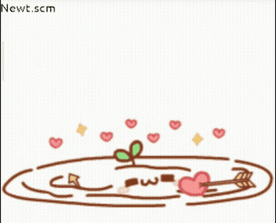 Cartoon Whale With Arrow In Mouth Saying Newt.scm GIF