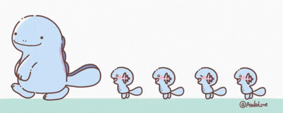 Cartoon Whale With Smaller Whales GIF