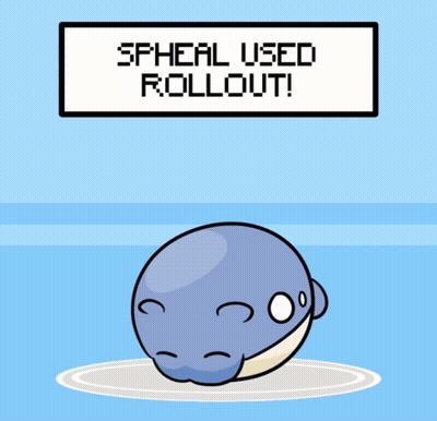Cartoon Whale With Spher Used Rollout GIF