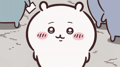Cartoon White Bear With Pink Face GIF