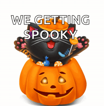 Cartoon Witch With Huge Smile GIF