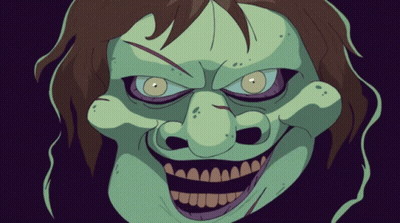 Cartoon Witch With Huge Smile
