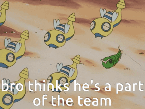 Cartoon With Bro Thinks He's A Part Of The Team GIF