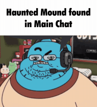 Cartoon With Headset Haunted Mound Found In Main Chat GIF