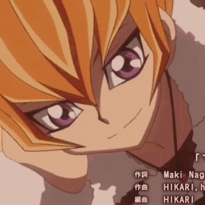 Cartoon With Purple Eyes Saying Maki Nag GIF