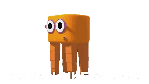 Cartoon With Red Circle In Head Asks Do You Like Shoes Sticker