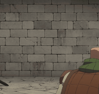 Cartoon With Scarf Surprised GIF
