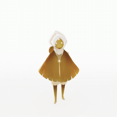 Cartoon With White Head And Yellow Wings GIF