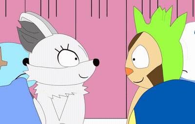 Cartoon Wolf And Squirrel GIF