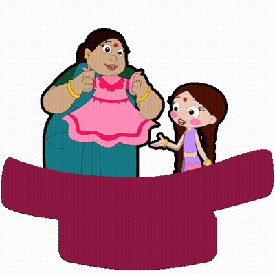 Cartoon Woman And Girl With Daughters Shirt GIF