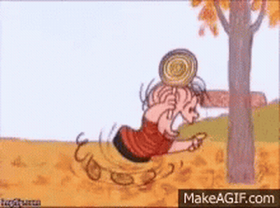 Cartoon Woman Holding Log On Head GIF