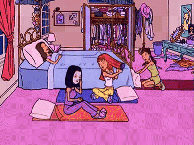 Cartoon Woman In Yellow Outfit And Helmet GIF