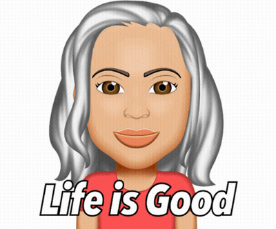 Cartoon Woman Life Is Good GIF