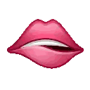 Cartoon Woman Lips Open Sticker