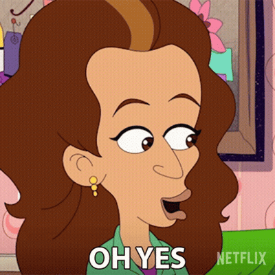 Cartoon Woman Oh Yes Netflix GIF