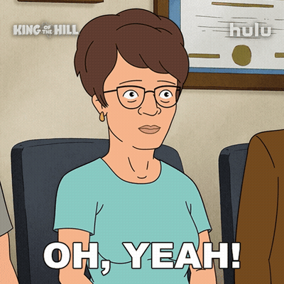 Cartoon Woman Saying Oh Yeah On Hulu GIF