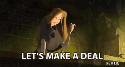 Cartoon Woman Says Let's Make A Deal Netflix GIF