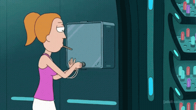 Cartoon Woman Smoking Cigarette GIF