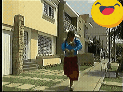 Cartoon Woman Standing In Front Of Tree Chola Mais GIF
