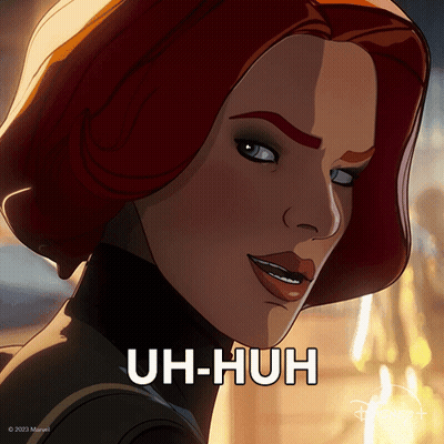 Cartoon Woman Uh-Huh GIF