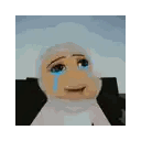 Cartoon Woman Wearing Hijab Crying Sticker