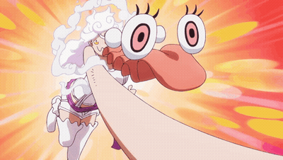 Cartoon Woman With Big Eyes Sticking Out Tongue GIF