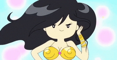 Cartoon Woman With Bracelet GIF