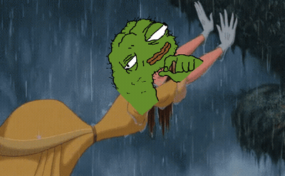 Cartoon Woman With Green Face GIF