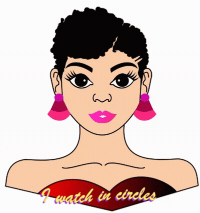 Cartoon Woman With I Watch In Circles GIF