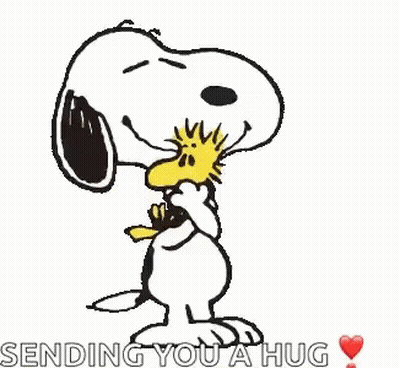 Cartoon Woman With Loading Bar Saying Sending Hug GIF