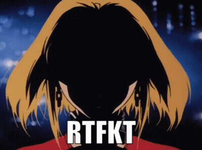 Cartoon Woman With RTFKT GIF