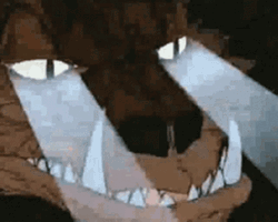 Cartooned Smaug Blazing Eyes GIF