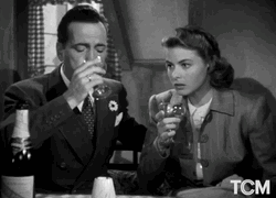 Casablanca Rick And Ilsa Drinking