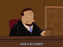 Case Dismissed Hitting Gavel GIF