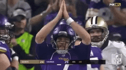 Case Keenum Vikings Player Clap GIF