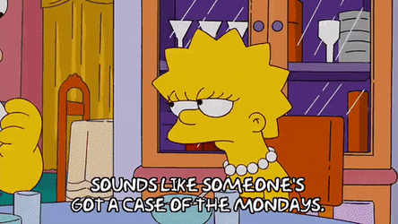 Case Of The Mondays Homer Simpson GIF