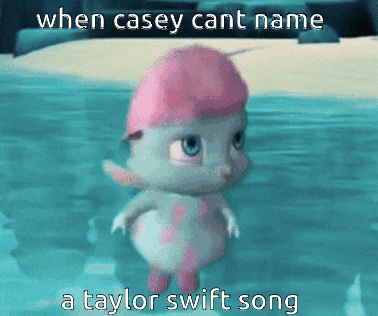 Casey Can't Name Taylor Swift Song GIF