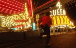 Casino Player Takes Off Running GIF